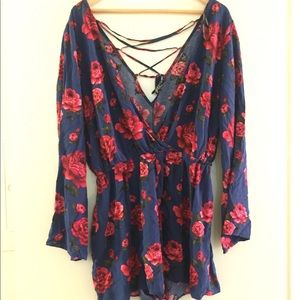 Forever 21 Plus Floral Romper